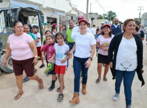 Brinda Ana Paty Peralta justicia social a colonias recién municipalizadas con infraestructura y servicios básicos