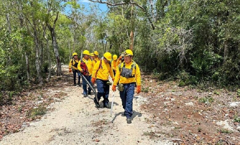 Brigadistas de Tulum reciben equipo para el combate a los incendios forestales
