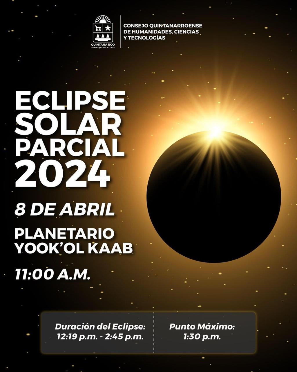 Observa el Eclipse Solar Parcial en Quintana Roo: Recomendaciones del COQHCYT