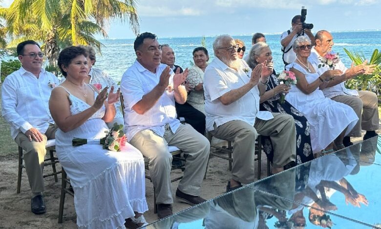 Bodas Pioneras cierra con broche de oro el 54 aniversario de Cancún